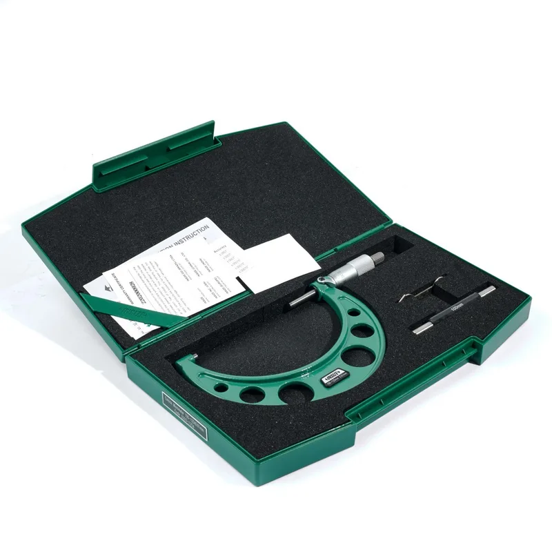 INSIZE ไมโครมิเตอร์วัดนอก ช่วงวัด 100-125 มม. ความละเอียด 0.01 มม. รุ่น 3203-125A - Image 6