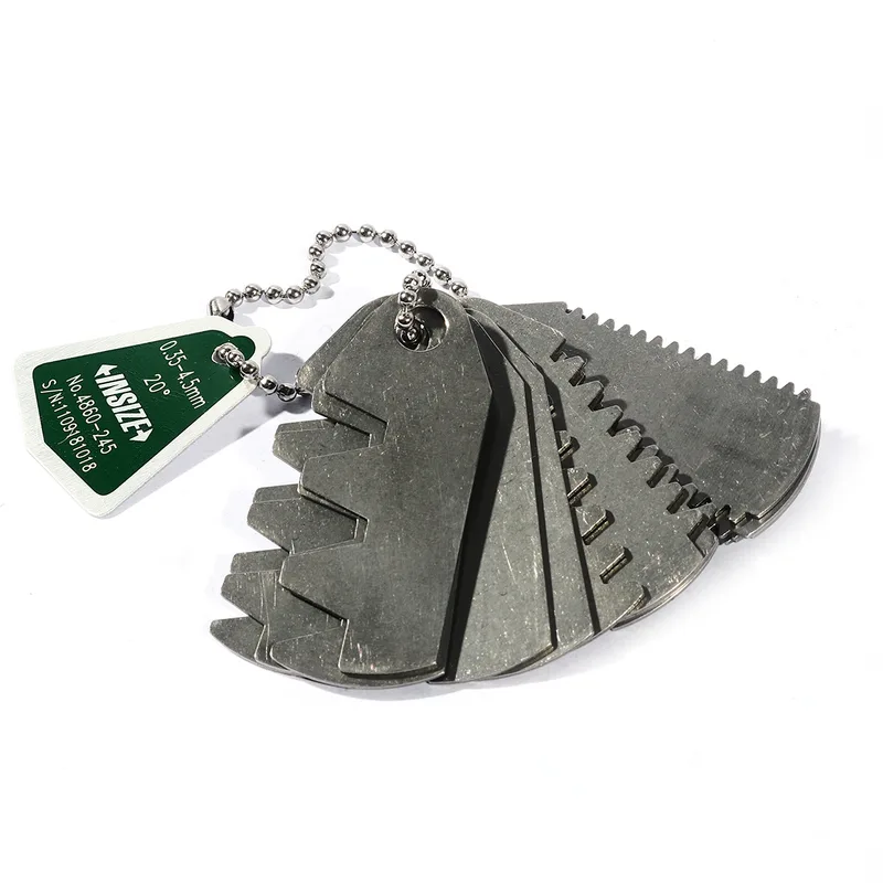 INSIZE ชุดเกจวัดเฟือง (Gear Tooth Caliper) ช่วงวัด 0.35-45 มม. ชุด 16 ชิ้น รุ่น 4860-245 - Image 3