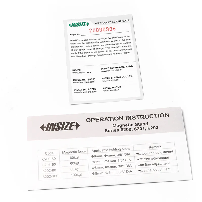 INSIZE ขาตั้งแม่เหล็กปรับละเอียดสำหรับไดอัลเกจ แรงดูด 60 kgf รุ่น 6201-60 - Image 4