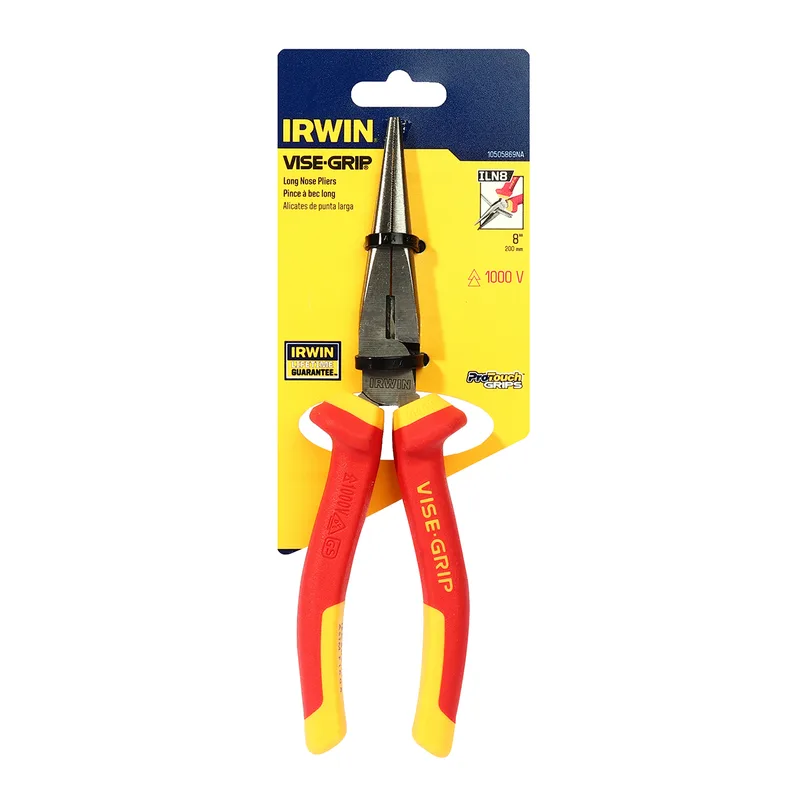 IRWIN คีมปากแหลม หุ้มฉนวน VDE ขนาด 8 นิ้ว รุ่น 10505869
