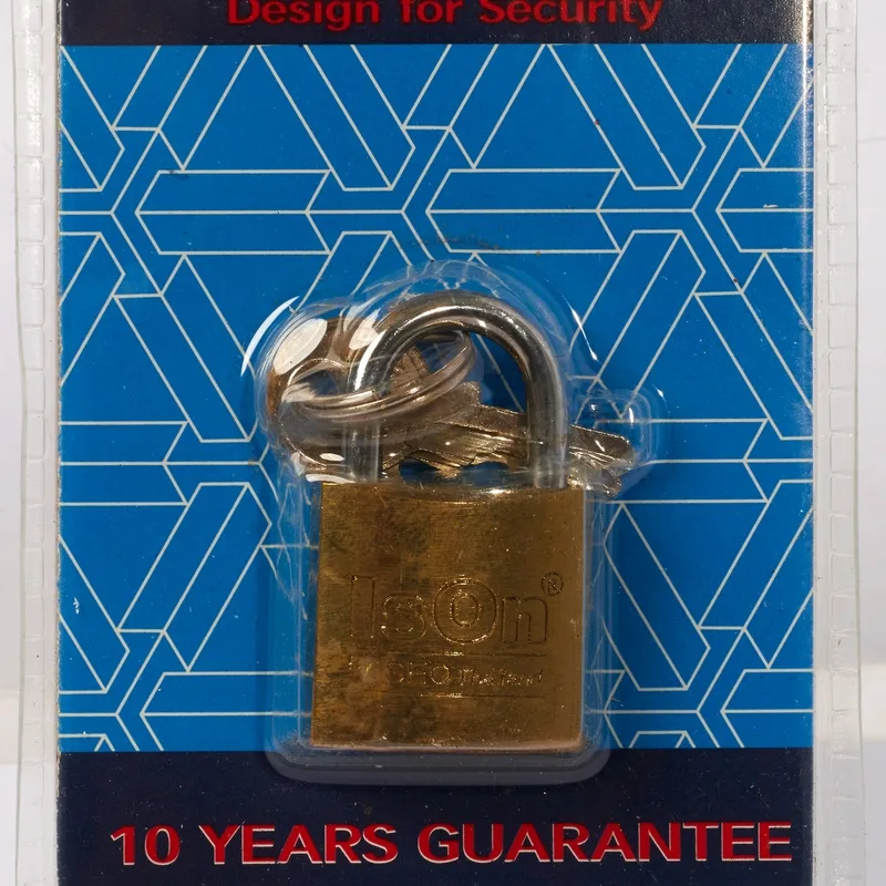 ISON กุญแจระบบสปริงเหล็กชุบ คอสั้น 25 มม. - Image 2