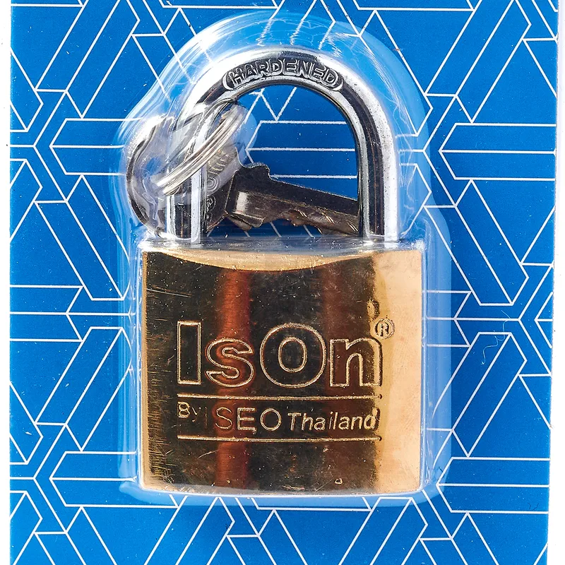 ISON กุญแจระบบสปริงเหล็กชุบ คอสั้น 38 มม. - Image 2