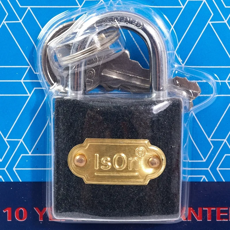 ISON กุญแจระบบสปริงเหล็กดำ คอสั้น 32 มม. - Image 3