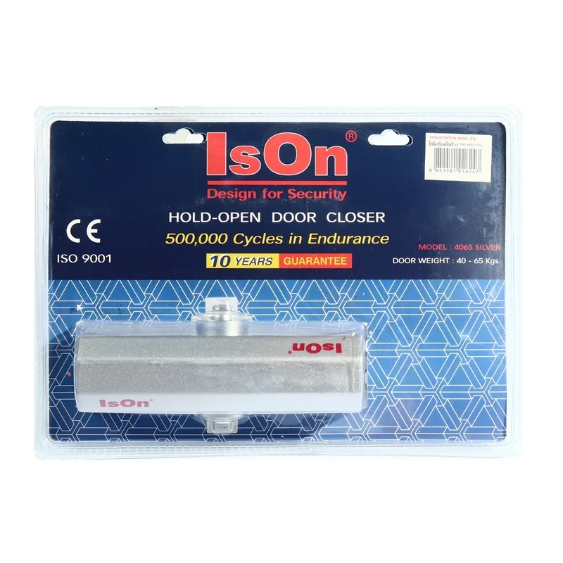 ISON โช๊คอัพประตู 40-65 กก. ค้างได้ สีเงิน