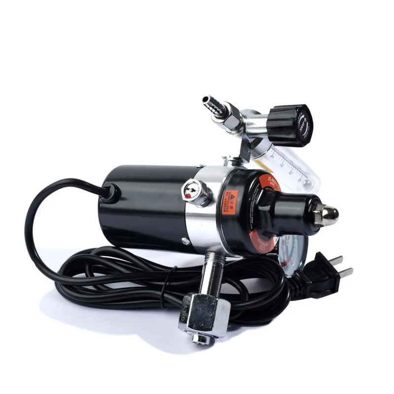 JASIC เกจ์วัดแรงดันแก๊ส CO2 220V ตัวอลูมิเนียม ป้องกันน้ำแข็งเกาะ จ่ายแก๊สเสถียร - Image 4