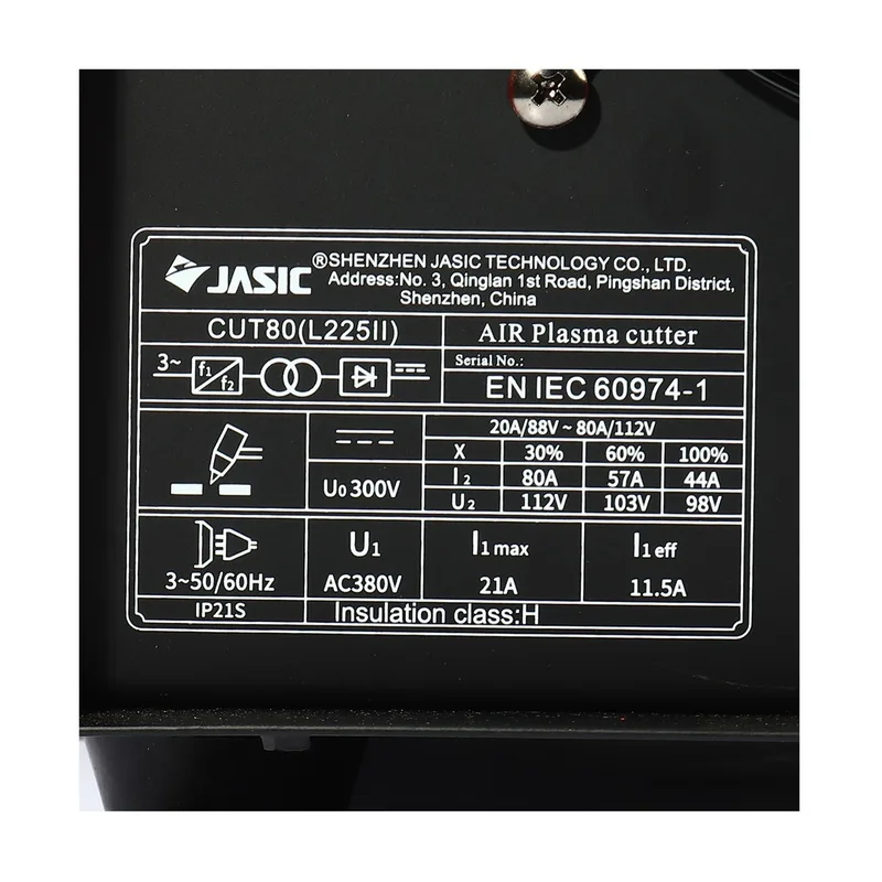 JASIC เครื่องตัดพลาสมา (Plasma Cutter) 80A IGBT Inverter ตัดได้สูงสุด 35 มม. รุ่น CUT80L225II - Image 5