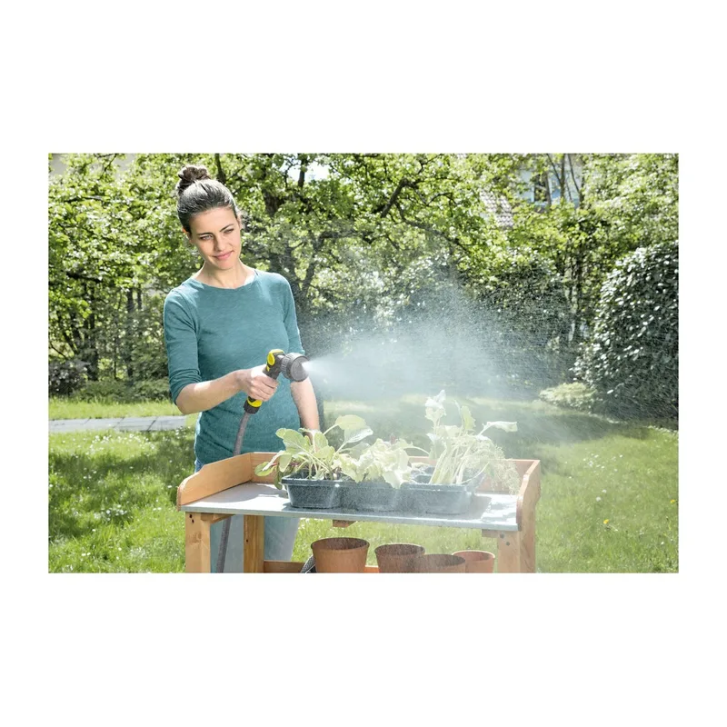 KARCHER ปืนฉีดน้ำ ปรับหัวฉีดได้ 4 แบบ ฝักบัว แบบชี้เส้นตรง แบบแบน และแบบละอองสเปรย์ เหมาะสำหรับการรดน้ำต้นไม้ที่บอบบางอย่างอ่อนโยน - Image 3
