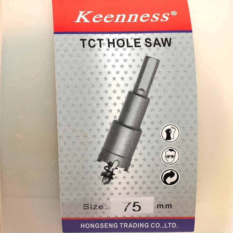 KEENNESS TCT HOLE SAW-ดอกโฮลซอร์คาร์ไบด์ 75 มม. - Image 4