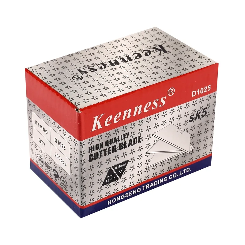 KEENNESS D1025 ใบมีดคัตเตอร์คางหมู (10 ใบ/PAC) - Image 3