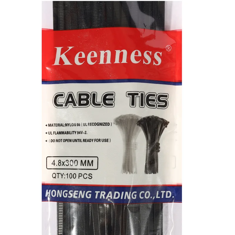 KEENNESS NCB4735 เคเบิ้ลไทร์ 14" ดำ 4.8 มม. 100 เส้น - Image 4