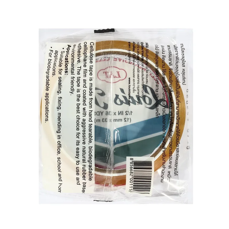 LOUIS TAPE เทปใส 1/2"X36 หลา (12 ROL/BOX) แกนใหญ่ - Image 3