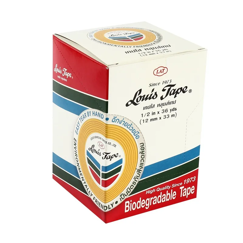LOUIS TAPE เทปใส 1/2"X36 หลา (12 ROL/BOX) แกนใหญ่ - Image 4