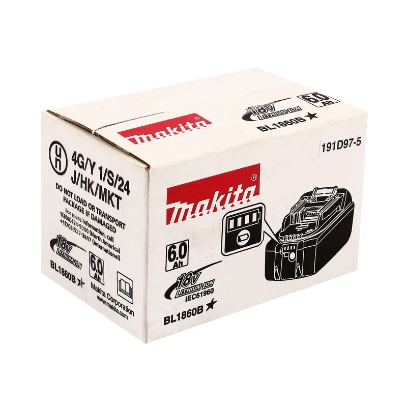 MAKITA แบตเตอรี่ลิเธียมไอออน 18V 6 Ah รุ่น BL1860B - Image 5