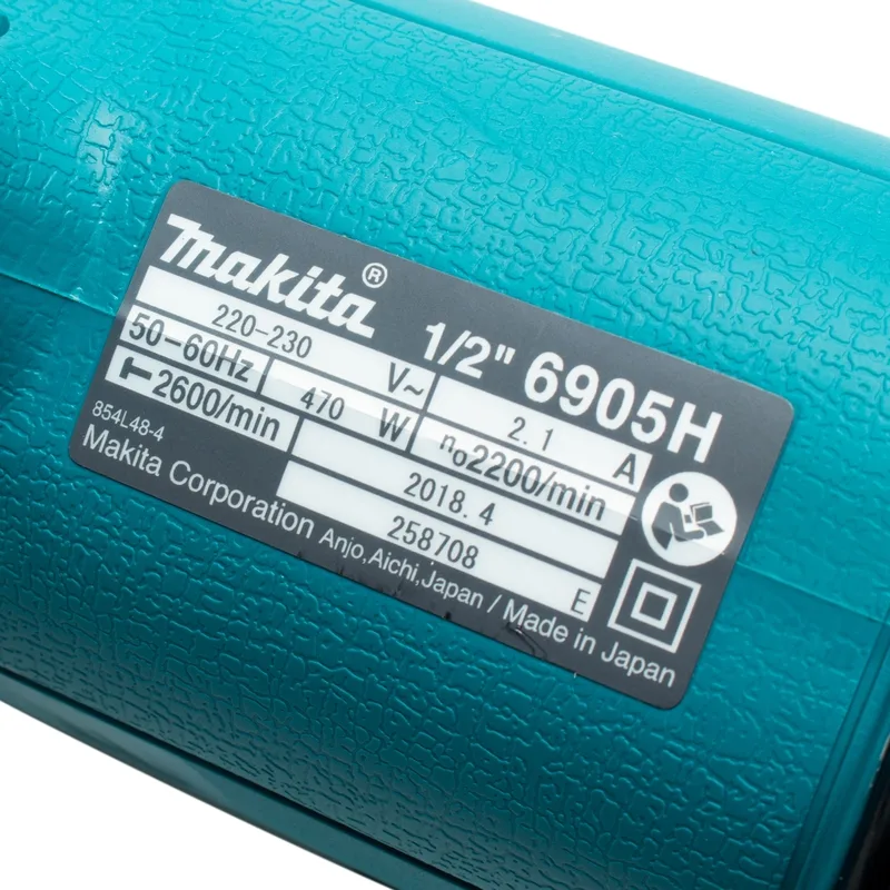 MAKITA เครื่องขันน็อตไฟฟ้า ขนาด 1/2" 470 วัตต์ แรงบิด 294 N.m รุ่น 6905H - Image 4