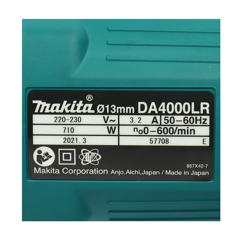 MAKITA สว่านหัวงอไฟฟ้า ขนาด 1/2" 710 วัตต์ รุ่น DA4000LR - Image 6