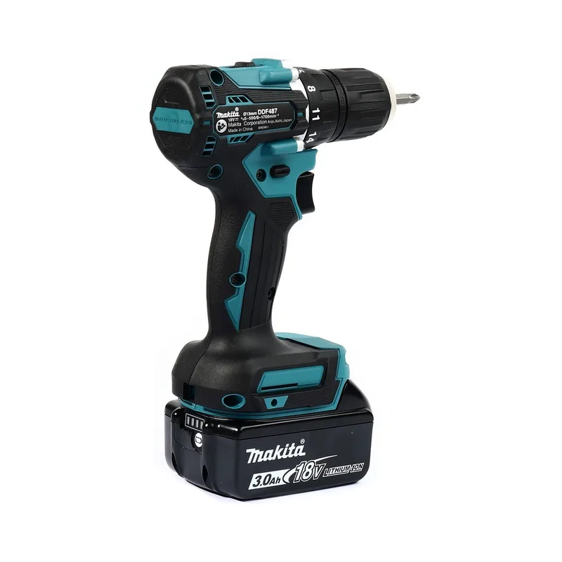 MAKITA สว่านไขควงไร้สาย Brushless 18V (รวมแบตเตอรี่) รุ่น DDF487RFJ - Image 4