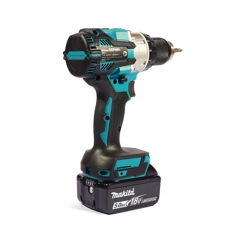 MAKITA สว่านไขควงไร้สาย Brushless 18V 80 N.m (รวมแบตเตอรี่) รุ่น DDF489RTJ - Image 4
