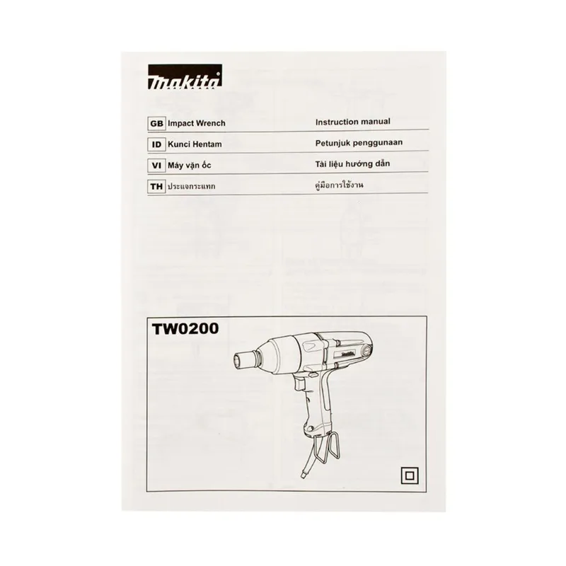MAKITA เครื่องขันน็อตไฟฟ้า ขนาด 1/2" 380 วัตต์ แรงบิด 200 N.m รุ่น TW0200 - Image 8