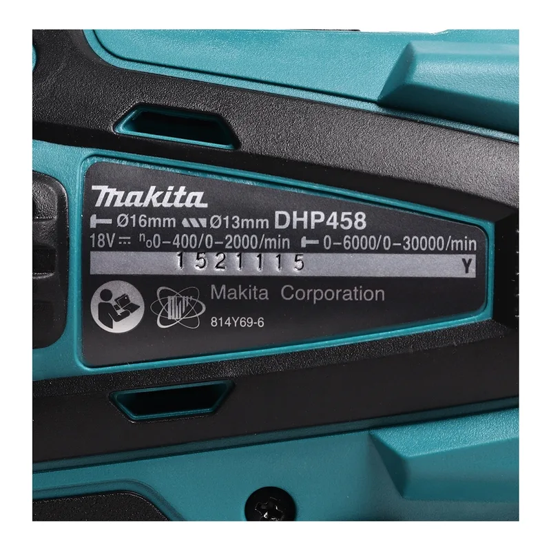 MAKITA สว่านกระแทกไร้สาย 18V ขนาด 13 มม. (ไม่รวมแบตเตอรี่) รุ่น DHP458Z - Image 3