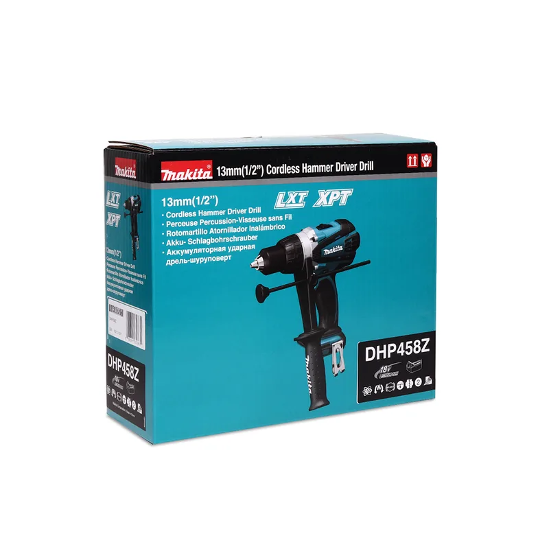 MAKITA สว่านกระแทกไร้สาย 18V ขนาด 13 มม. (ไม่รวมแบตเตอรี่) รุ่น DHP458Z - Image 5