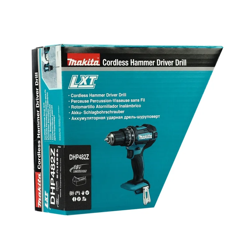 MAKITA สว่านกระแทกไร้สาย 18V ขนาด 13 มม. (ไม่รวมแบตเตอรี่) รุ่น DHP482Z - Image 6