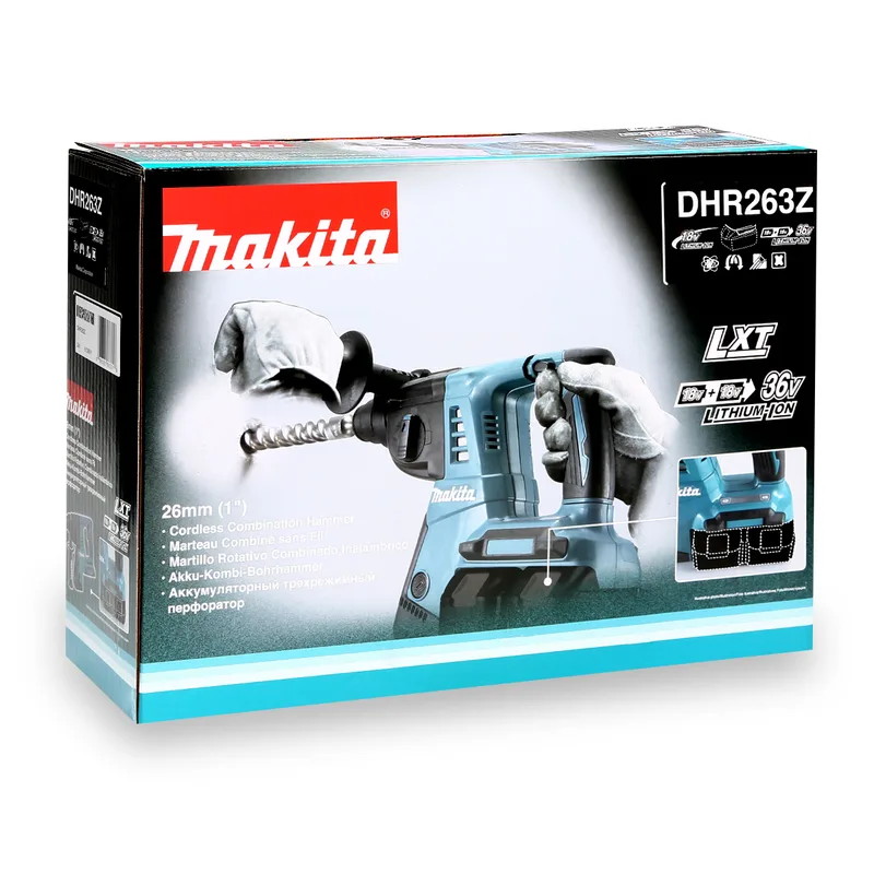 MAKITA สว่านโรตารี่ไร้สาย Brushless 18V ระบบ 36V (18V×2) (ไม่รวมแบตเตอรี่) รุ่น DHR263Z - Image 5