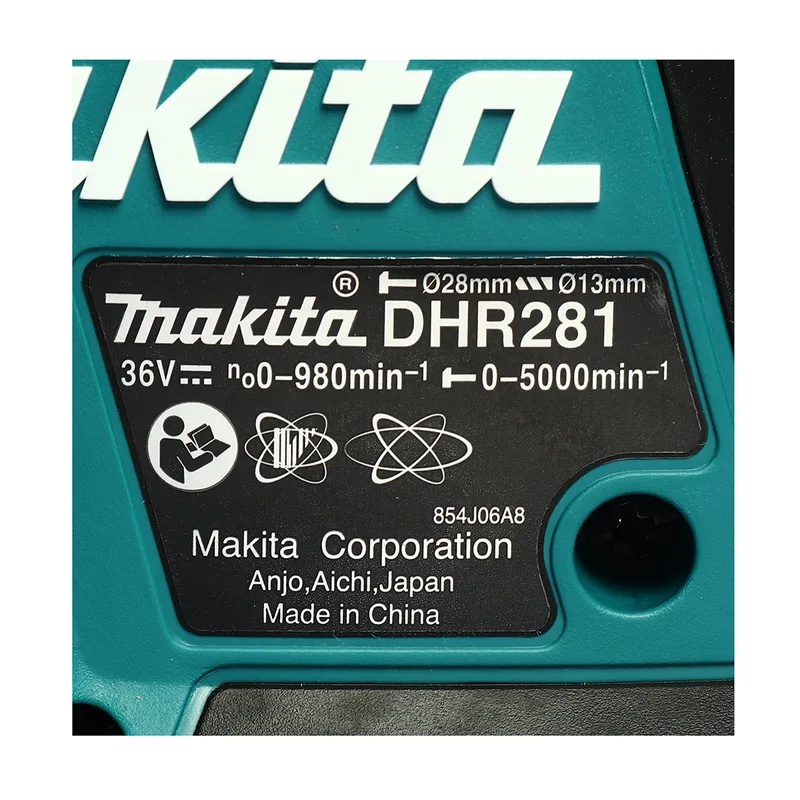 MAKITA สว่านโรตารี่ไร้สาย Brushless 36V ระบบ 36V (18V×2) (ไม่รวมแบตเตอรี่) รุ่น DHR281Z - Image 6
