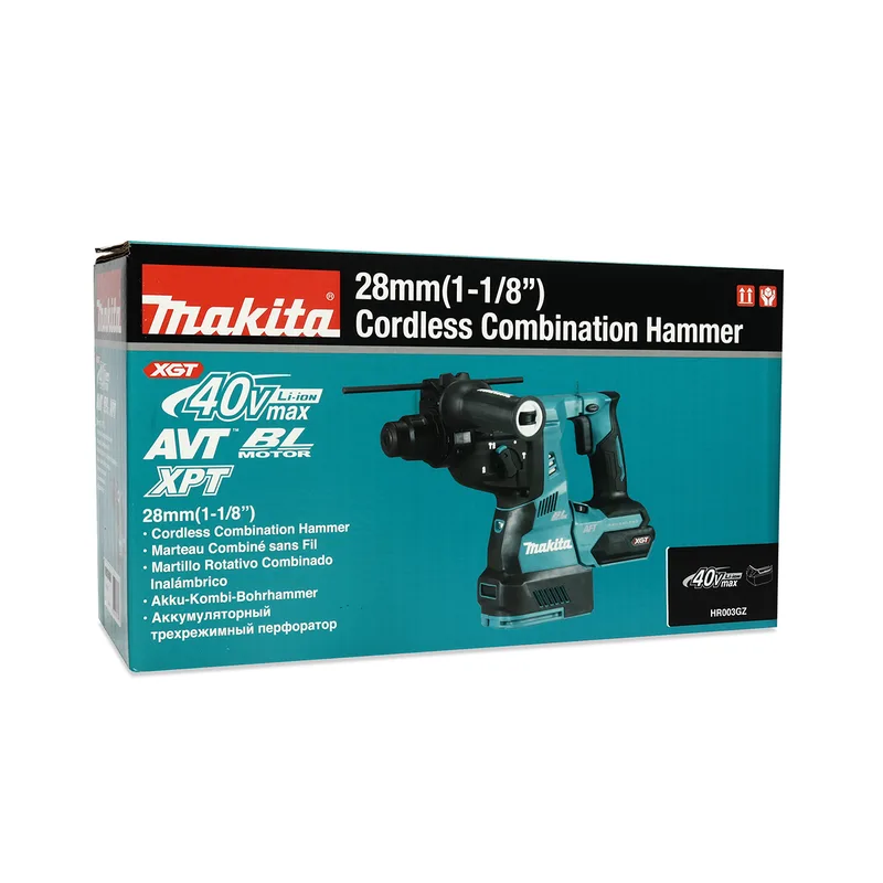 MAKITA สว่านโรตารี่ไร้สาย Brushless 28 มม. 40V (ไม่รวมแบตเตอรี่) รุ่น HR003GZ - Image 6