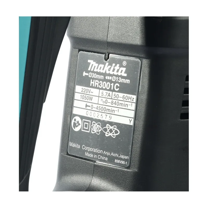 MAKITA สว่านโรตารี่ไฟฟ้า 30 มม. ดอก SDS-Plus 1050 วัตต์ รุ่น HR3001CJ - Image 5