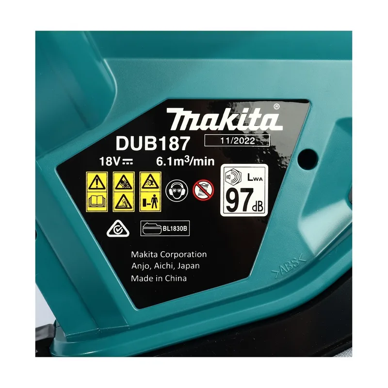 MAKITA เครื่องเป่าลมสนาม+ดูด 18V ไม่แบต รุ่น DUB187Z - Image 4