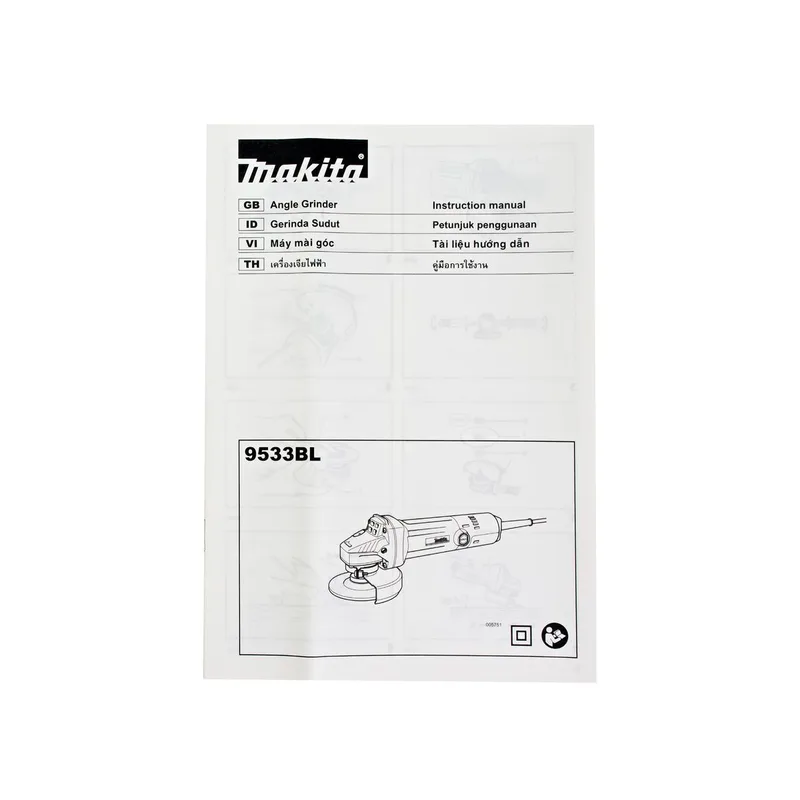 MAKITA (รุ่นพิเศษ) เครื่องเจียร์ รอบช้า รุ่น 9533BL - Image 9