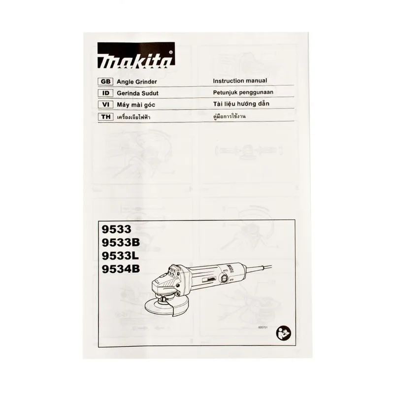 MAKITA (รุ่นพิเศษ) เจียร์ 4" รอบเร็ว ALU รุ่น 9533 - Image 8