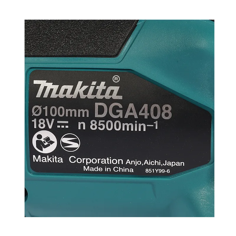 MAKITA เจียร์ไร้สาย 4" สวิทซ์บีบ 18V รุ่น DGA408RTE - Image 7