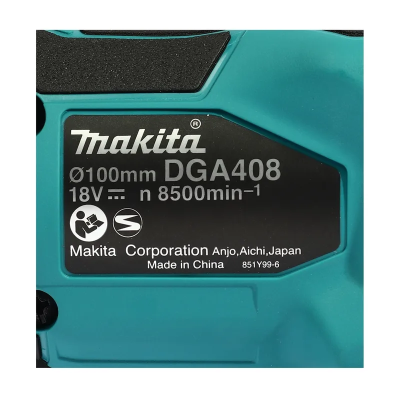 MAKITA เจียร์ไร้สาย 4" สวิทซ์บีบ 18V รุ่น DGA408Z - Image 5