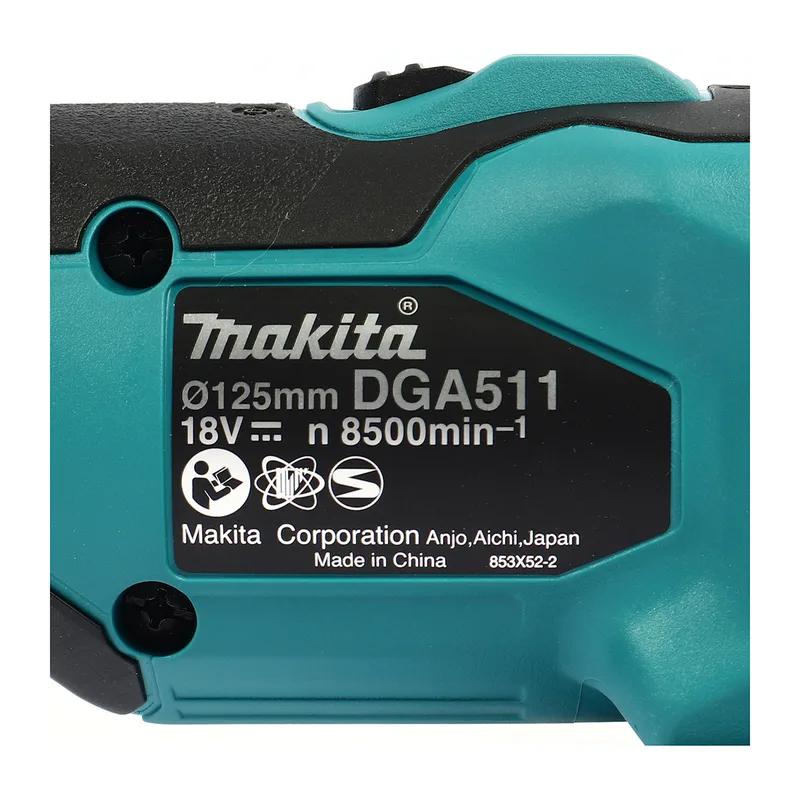 MAKITA เจียร์ไร้สาย 5"18V ปรับรอบ รุ่น DGA511Z - Image 5