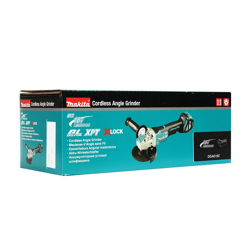 MAKITA เจียร์ไร้สาย 5"-18V X-LOCK (บีบ) รุ่น DGA519Z - Image 7