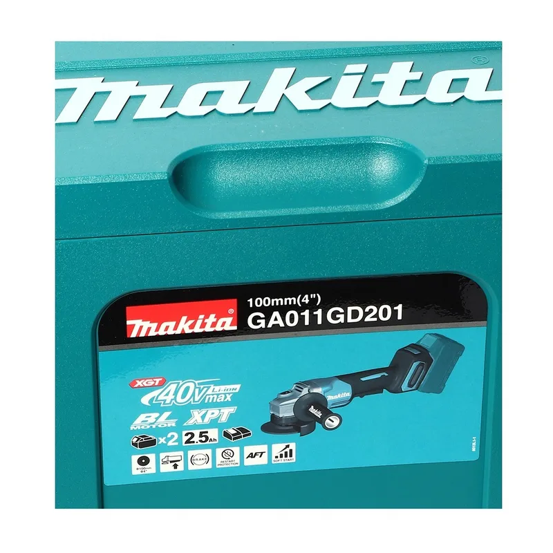 MAKITA เจียร์ 4"-40VMAX (ชุด 2.5AH) รุ่น GA011GD201 - Image 6