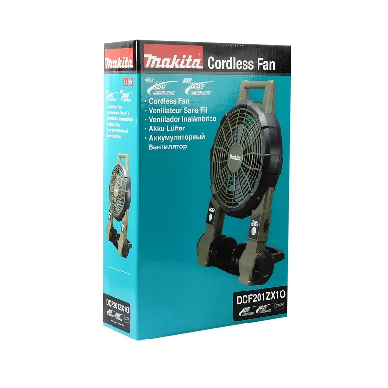 MAKITA พัดลมไร้สาย 10"(พับ)18V/เขียว รุ่น DCF201ZX1O - Image 7