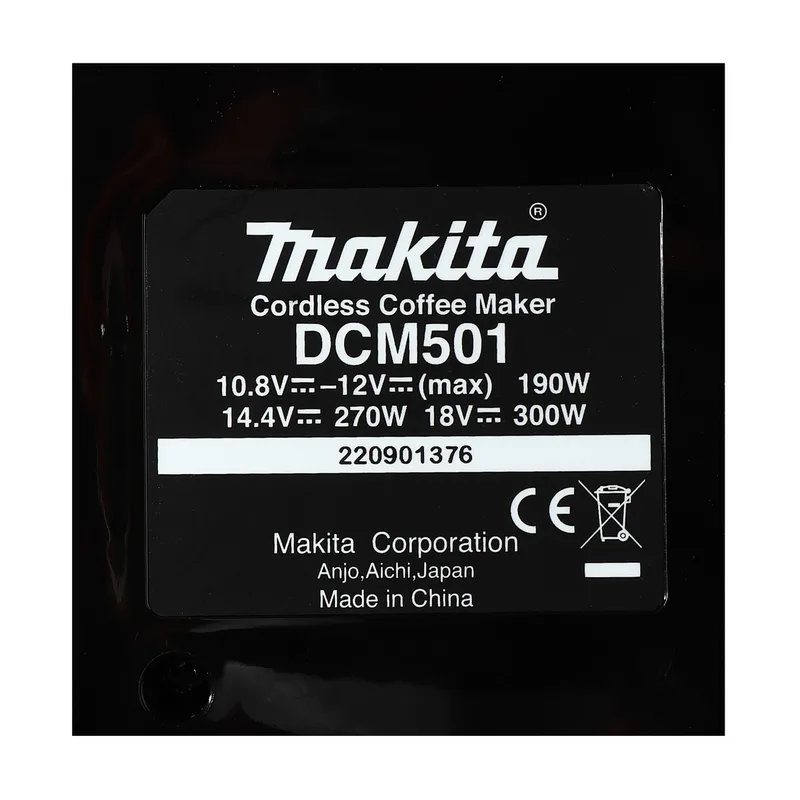 MAKITA ชงกาแฟ-สีเขียว 18V/12V (ไม่แบต) รุ่น DCM501ZO - Image 7
