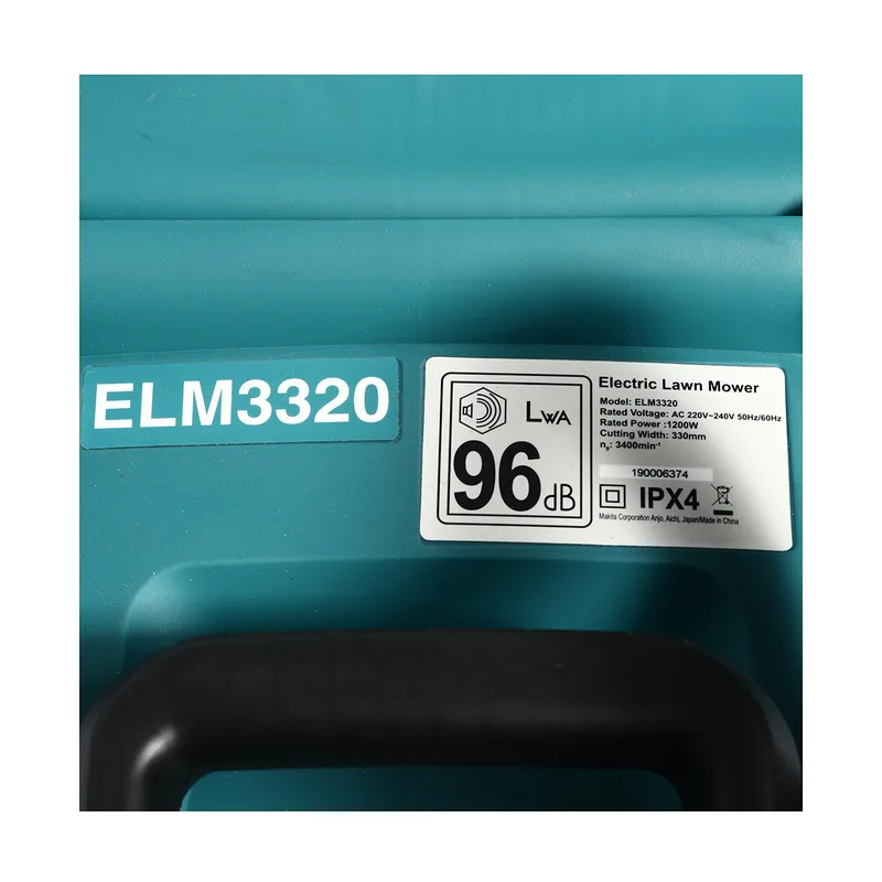 MAKITA รถเข็นตัดหญ้าไฟฟ้า 1200W+สายไฟ รุ่น ELM3320 - Image 4