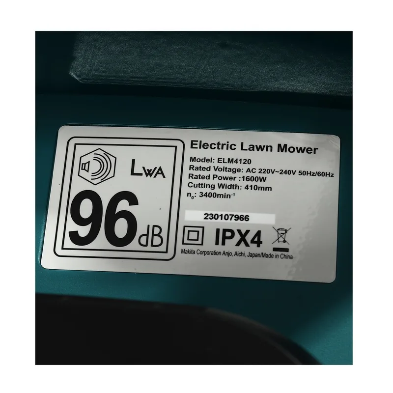 MAKITA รถเข็นตัดหญ้าไฟฟ้า1600W+สายไฟ รุ่น ELM4120 - Image 6