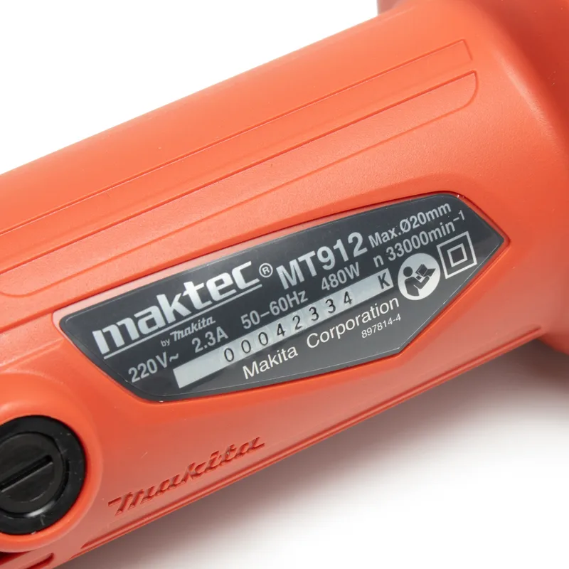 MAKTEC อะไหล่เครื่องมือไฟฟ้า เครื่องมือไฟฟ้า (Power Tool Spare Part) MAKTEC MT-912 เครื่องเจียร์แกน 1/4" 480W - Image 4