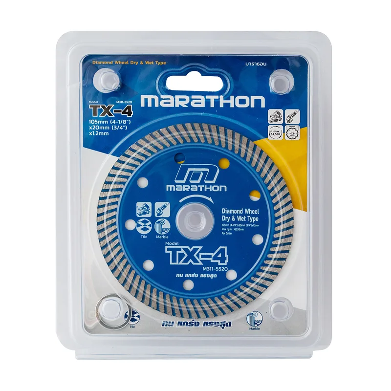 MARATHON TX-4 ใบเพชร 4" บาง 1.2 มม ตัดกระเบื้อง - Image 3