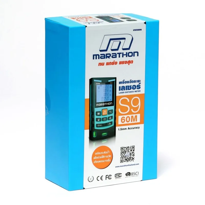 MARATHON S9 เครื่องวัดระยะทางเลเซอร์60ม.+ระดับน้ำ - Image 5