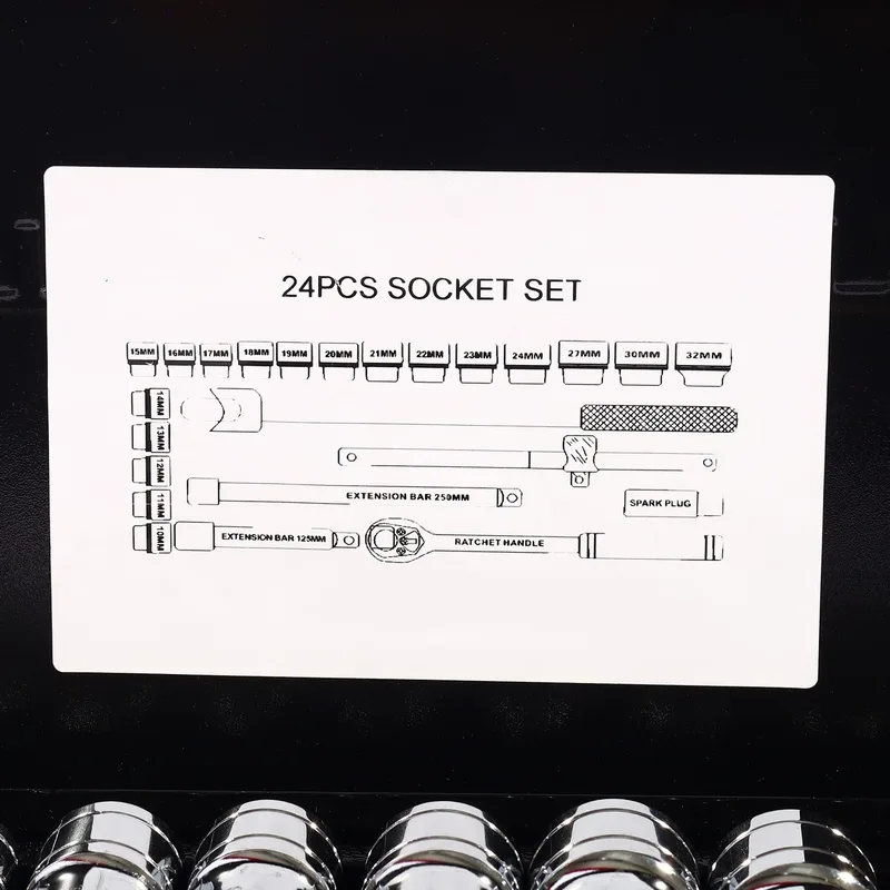 MARATHON ชุดลูกบ๊อกซ์ 6เหลี่ยม 1/2”(24PCS/SET) - Image 3