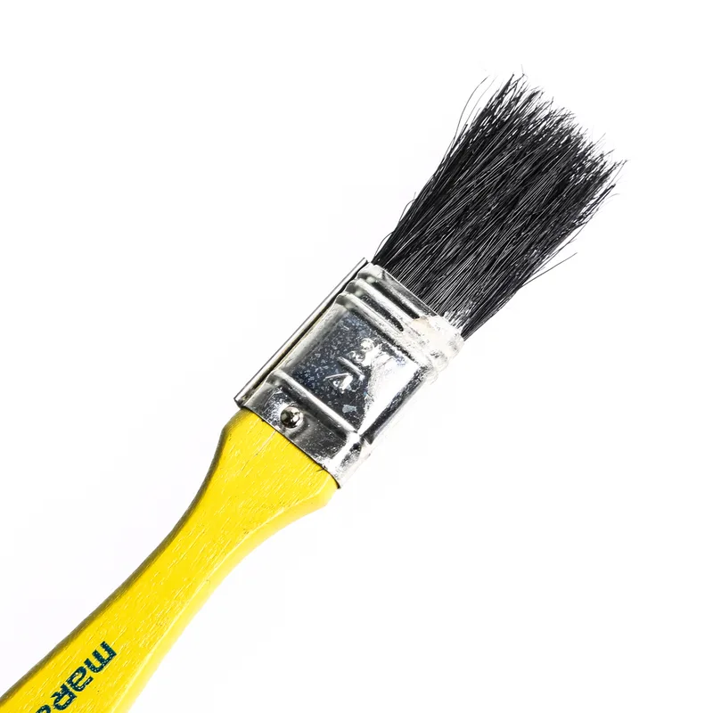 MARATHON GD แปรงทาสีขนดำ ด้ามครีม 3/4"(12PCS/BOX)