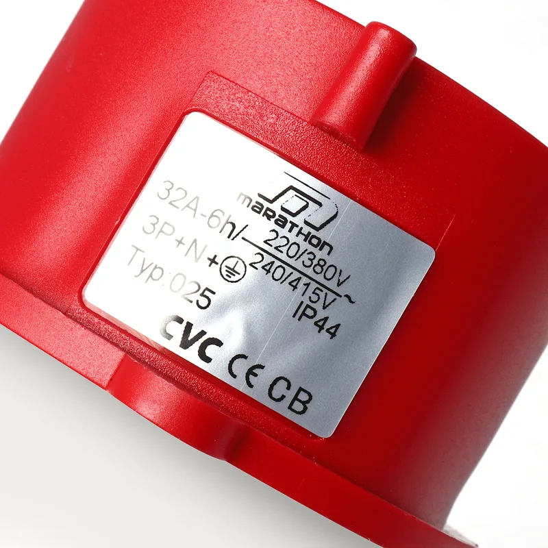 MARATHON IP44 เพาเวอร์ปลั๊ก-ผู้ 32A 3P+N+E 380V - Image 3
