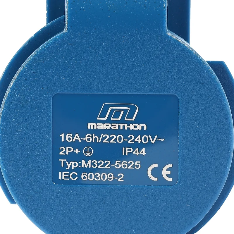 MARATHON IP44 ปลั๊กตัวเมีย 16A 2P+E เคเบิ้ลแกลนด์ - Image 4