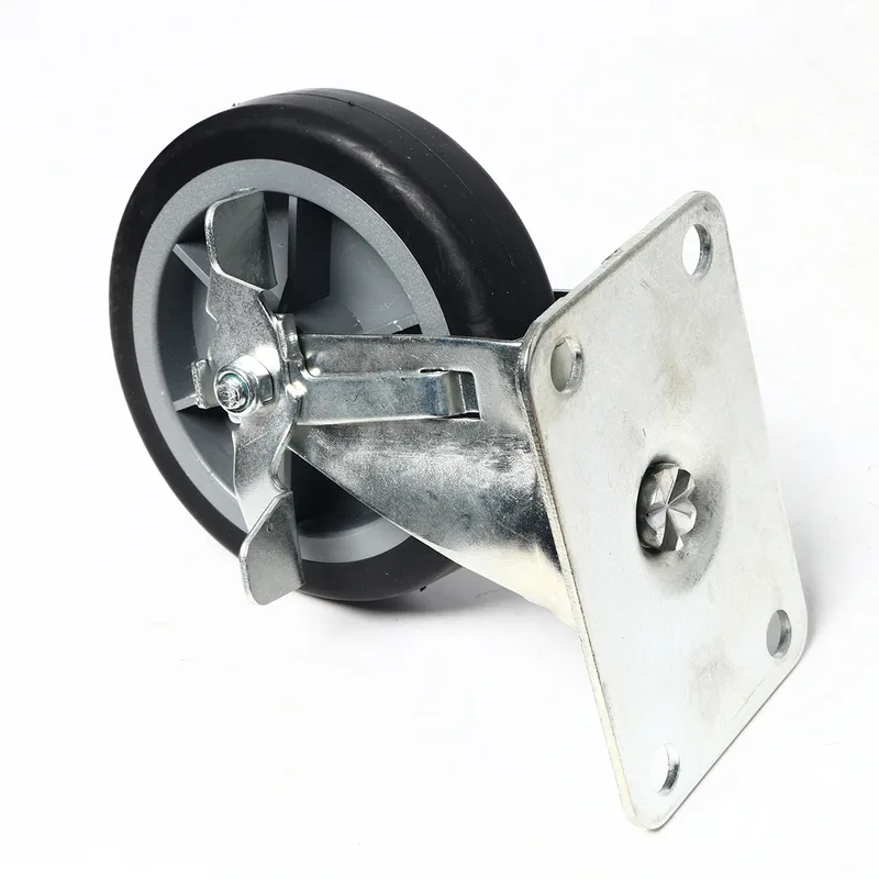 MARATHON อะไหล่ PB300A ล้อ PP+TPR แป้นหมุน 5"เบรก - Image 3