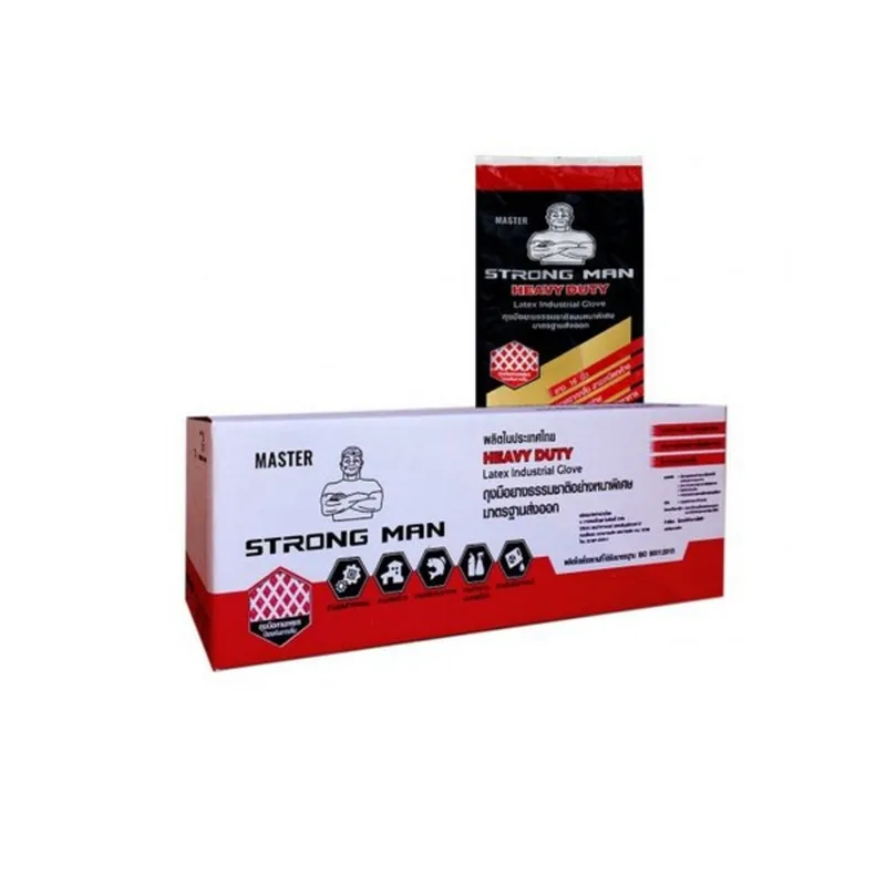 STRONGMAN ถุงมือยางธรรมชาติ เนื้อ16"ไซส์L - Image 3